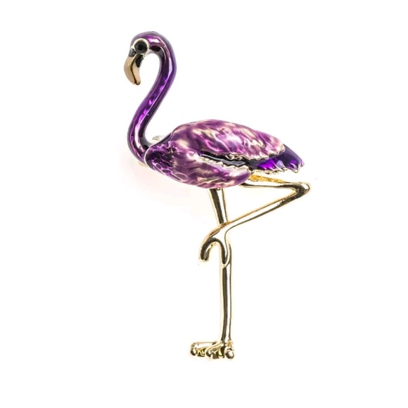 Jewelry - Brand new! Flamingo Brooch